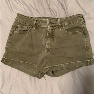 Olive green American Eagle shorts